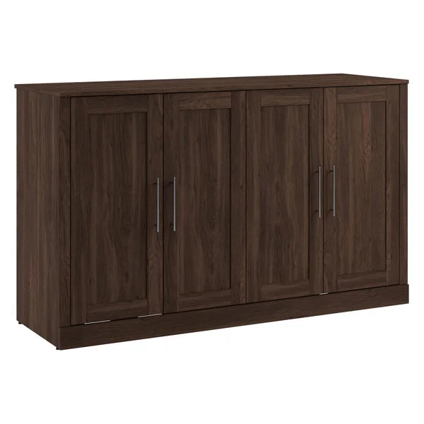 Bestar Allure Queen Cabinet Bed with Mattress