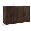 Bestar Allure Queen Cabinet Bed with Mattress