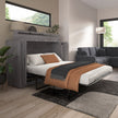 Bestar Allure Queen Cabinet Bed with Mattress