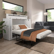 Bestar Allure Queen Cabinet Bed with Mattress