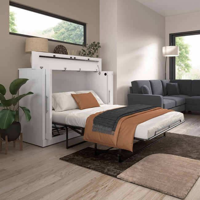 Bestar Allure Double Cabinet Bed with Mattress