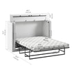 Bestar Allure Double Cabinet Bed with Mattress