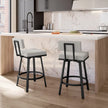 Amisco Staten Swivel Counter Stool in Polyester