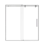 Appollo Cameron 32 in. x 60 in. Skirted Bathtub with Shower Doors and Wall Kit, Left Drain