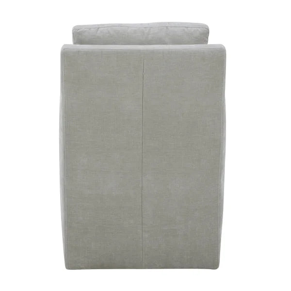 Aiden & Ivy Contessa Fabric Dining Armchair with Casters