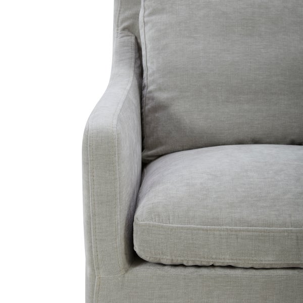 Aiden & Ivy Contessa Fabric Dining Armchair with Casters