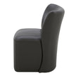 Aiden & Ivy Blair Top-grain Leather Dining Chair with Casters