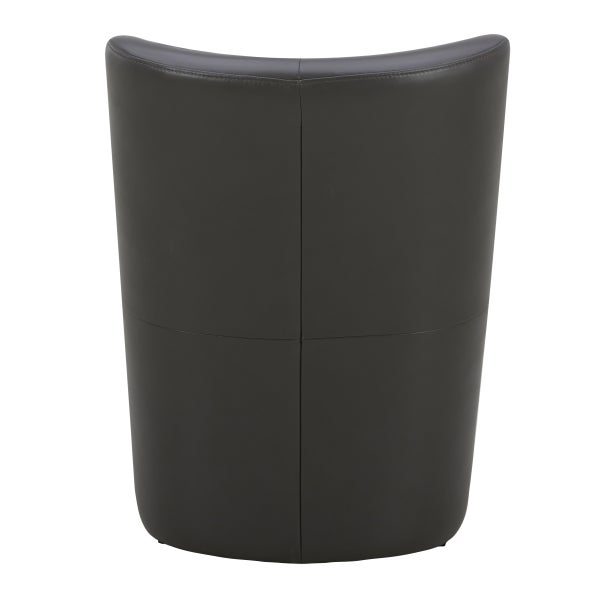 Aiden & Ivy Blair Top-grain Leather Dining Chair with Casters
