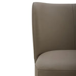 Aiden & Ivy Blair Top-grain Leather Dining Chair with Casters