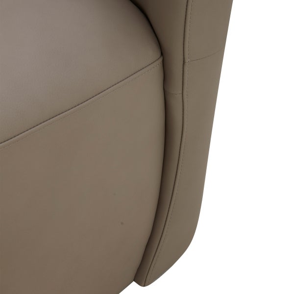 Aiden & Ivy Blair Top-grain Leather Dining Chair with Casters