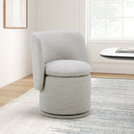 Aiden & Ivy Fabric Armless Swivel Dining Chair