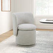 Aiden & Ivy Fabric Armless Swivel Dining Chair