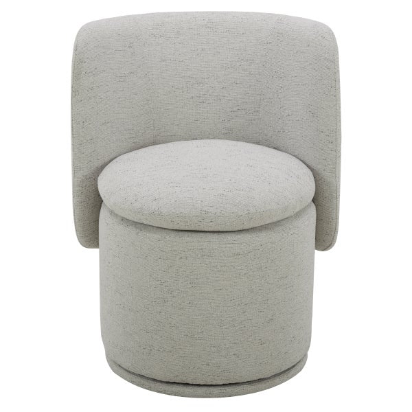 Aiden & Ivy Fabric Armless Swivel Dining Chair