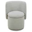 Aiden & Ivy Fabric Armless Swivel Dining Chair