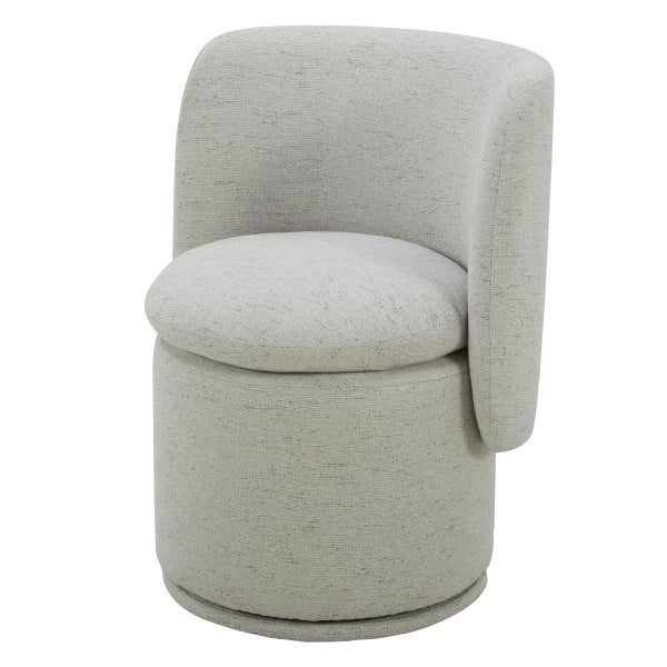 Aiden & Ivy Fabric Armless Swivel Dining Chair