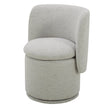 Aiden & Ivy Fabric Armless Swivel Dining Chair