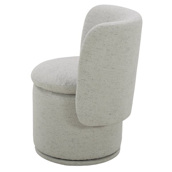 Aiden & Ivy Fabric Armless Swivel Dining Chair