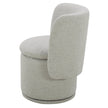 Aiden & Ivy Fabric Armless Swivel Dining Chair