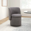 Aiden & Ivy Fabric Armless Swivel Dining Chair