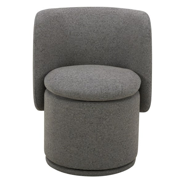 Aiden & Ivy Fabric Armless Swivel Dining Chair