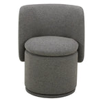 Aiden & Ivy Fabric Armless Swivel Dining Chair