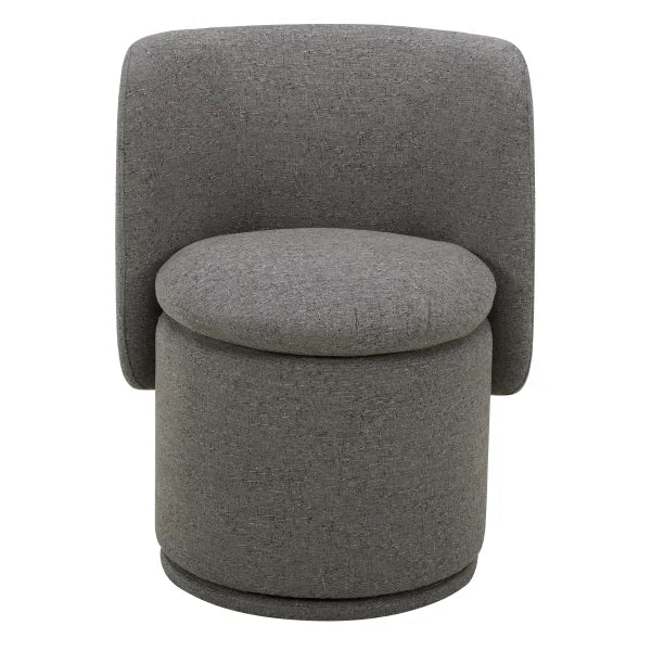 Aiden & Ivy Fabric Armless Swivel Dining Chair