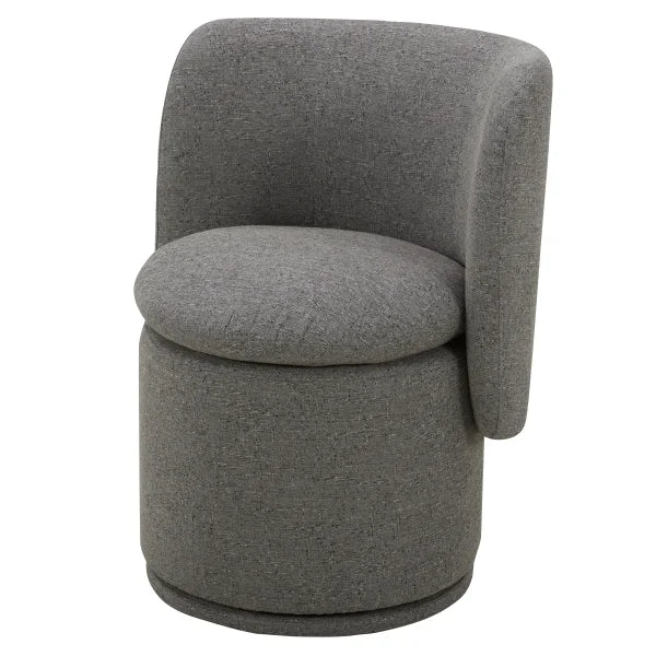 Aiden & Ivy Fabric Armless Swivel Dining Chair