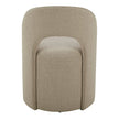 Aiden & Ivy Fabric Armless Dining Chair with Casters