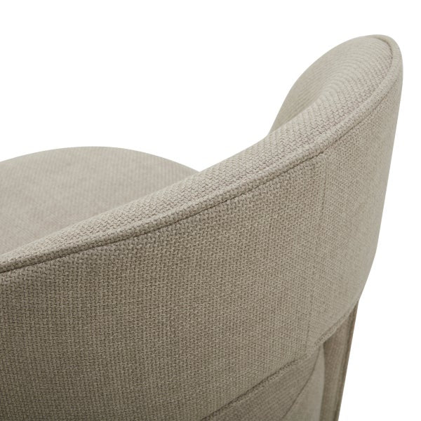 Aiden & Ivy Fabric Armless Dining Chair with Casters