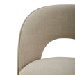 Aiden & Ivy Fabric Armless Dining Chair with Casters