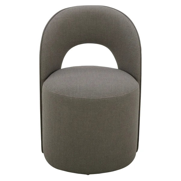 Aiden & Ivy Fabric Armless Dining Chair with Casters