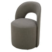 Aiden & Ivy Fabric Armless Dining Chair with Casters