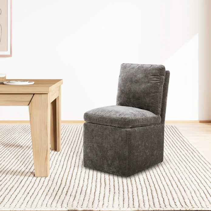 Aiden & Ivy Armless Fabric Dining Chair