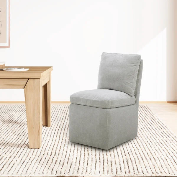 Aiden & Ivy Armless Fabric Dining Chair
