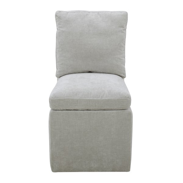 Aiden & Ivy Armless Fabric Dining Chair