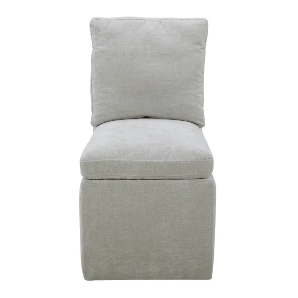 Aiden & Ivy Armless Fabric Dining Chair