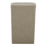 Aiden & Ivy Fabric Armless Dining Chair with Casters