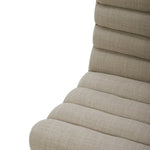 Aiden & Ivy Fabric Armless Dining Chair with Casters