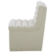Aiden & Ivy Fabric Armless Dining Chair with Casters