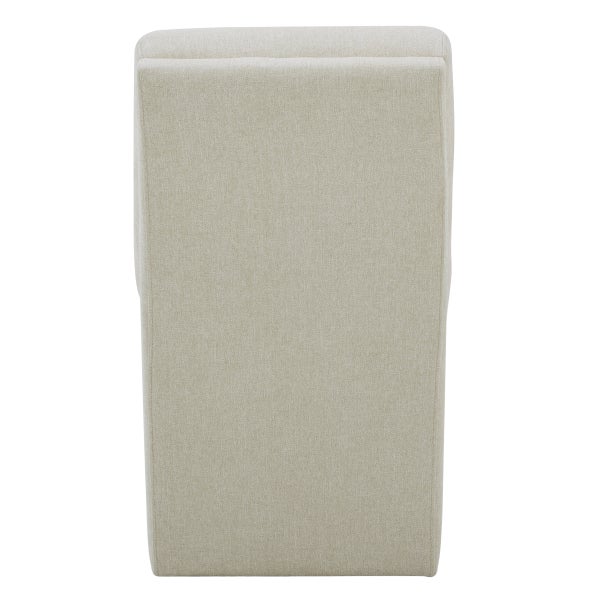 Aiden & Ivy Fabric Armless Dining Chair with Casters