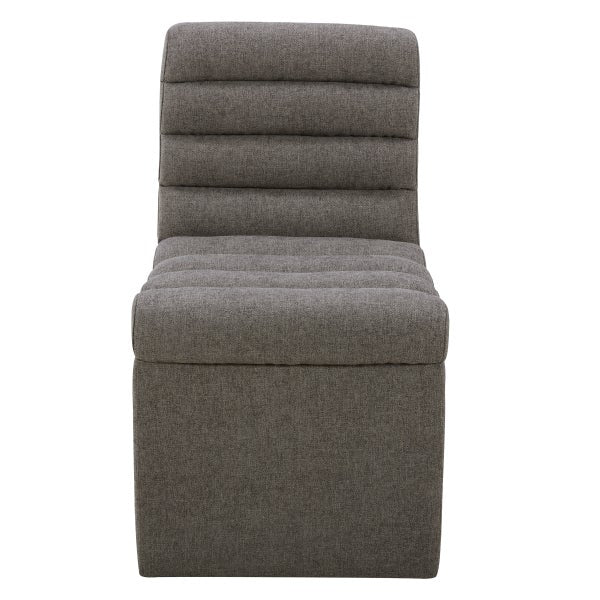 Aiden & Ivy Fabric Armless Dining Chair with Casters