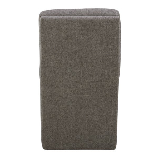 Aiden & Ivy Fabric Armless Dining Chair with Casters