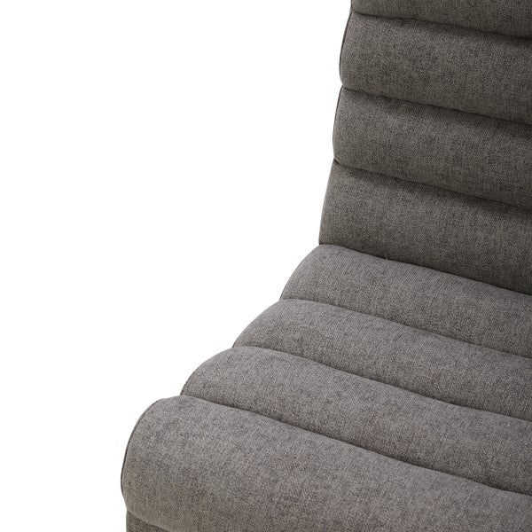 Aiden & Ivy Fabric Armless Dining Chair with Casters