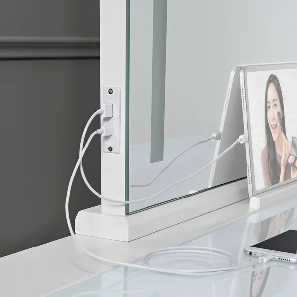 Bayside Furnishings Makeup Table 129.5 cm (51 in.)