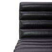 Aiden & Ivy Top-grain Leather Armless Dining Chair with Casters