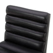 Aiden & Ivy Top-grain Leather Armless Dining Chair with Casters