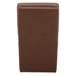 Aiden & Ivy Top-grain Leather Armless Dining Chair with Casters