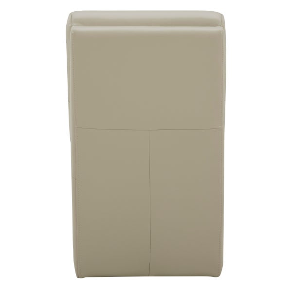 Aiden & Ivy Top-grain Leather Armless Dining Chair with Casters