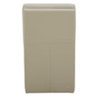 Aiden & Ivy Top-grain Leather Armless Dining Chair with Casters