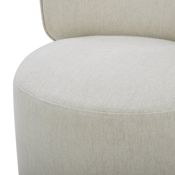 Aiden & Ivy Armless Dining Chair with Casters